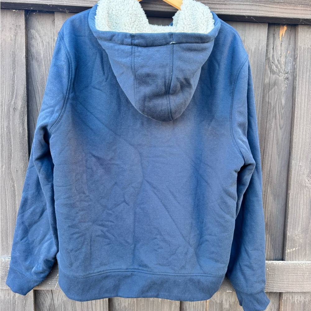 Men's Navy Zip-Up Hoodie